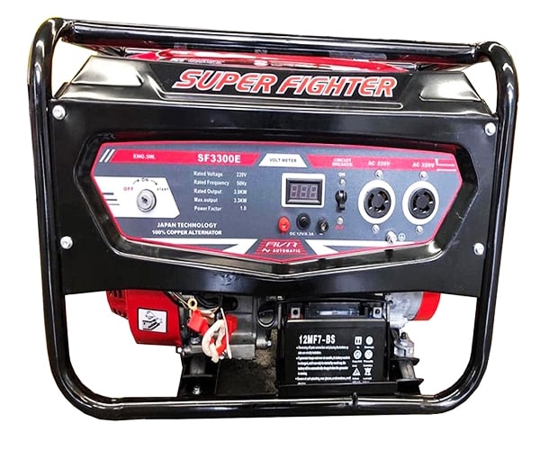 Máy phát điện chạy xăng Super Fighter 3.5KW SF3800E Đề