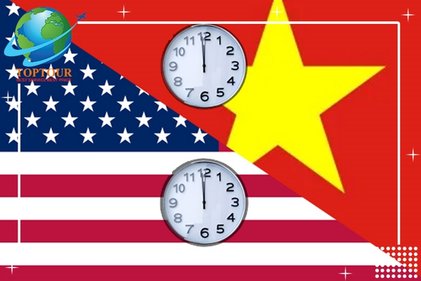 MÚI GIỜ MỸ SO VỚI VIỆT NAM CÁCH BAO NHIÊU GIỜ?