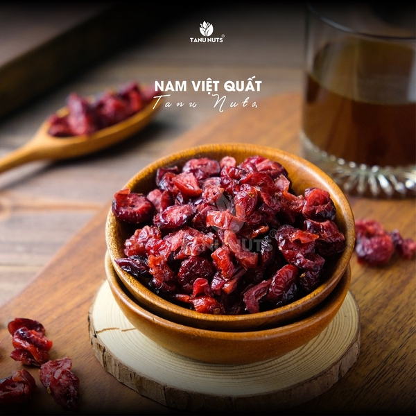 Nam việt quất sấy khô TANU NUTS, nam việt quất không đường Mỹ ăn kiêng, giảm cân