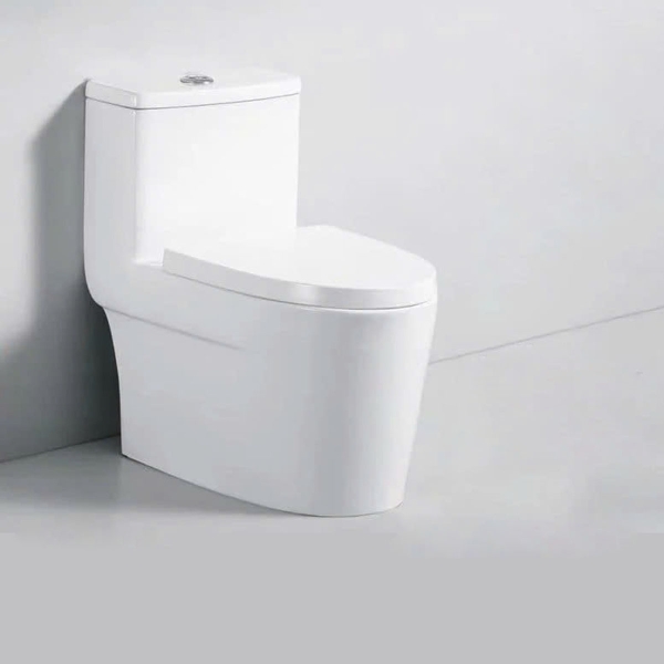 Bệ xí 1 khối LK128 – Sứ tráng men nano, chống ố vàng, độ bền cao