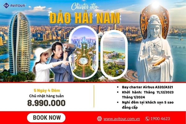 Du lịch Đảo Hải Nam - Trung Quốc 2023-2024| Hawaii Phương Đông: Đảo Hải Nam - Tam Á - Hải Hoa Đảo