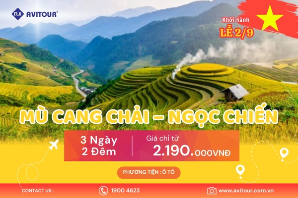 Du lịch Tây Bắc 2023| Hà Nội -  Mù Cang Chải – Ngọc Chiến – Hà Nội