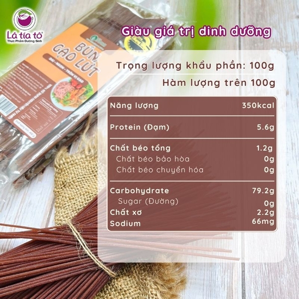 Bún gạo lứt 400gr