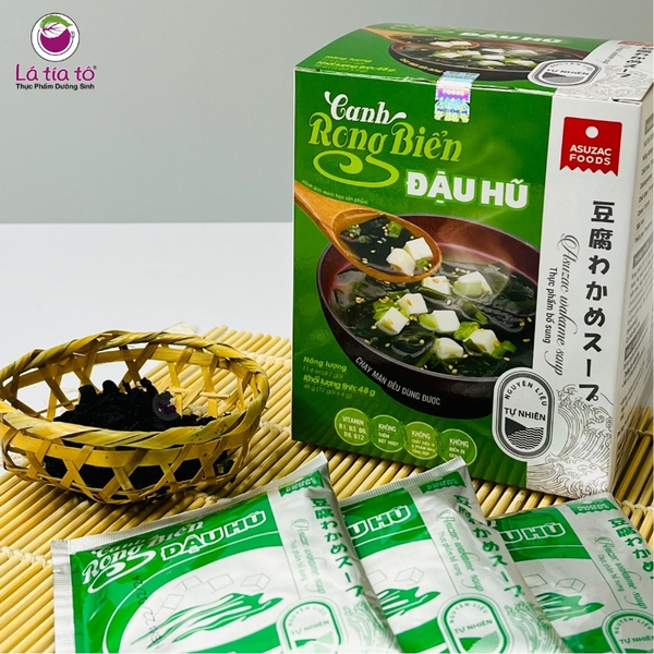 Canh rong biển đậu hũ ăn liền