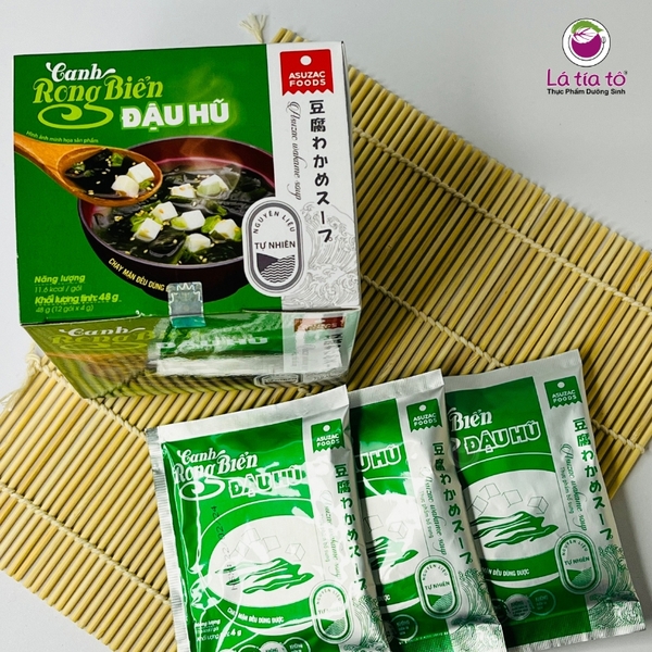 Canh rong biển đậu hũ ăn liền
