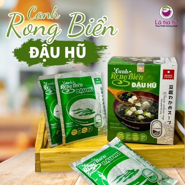 Canh rong biển đậu hũ ăn liền