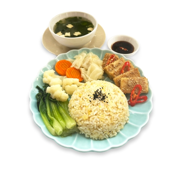 Cơm đậu hũ nhật sả ớt