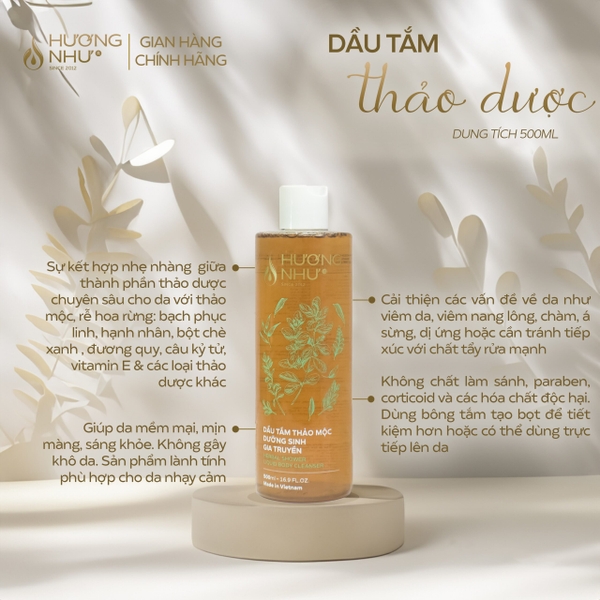 Dầu tắm thảo mộc Hương Như 250ml