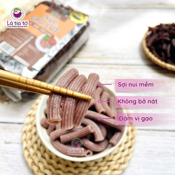 Nui gạo lứt ống dài 400gr