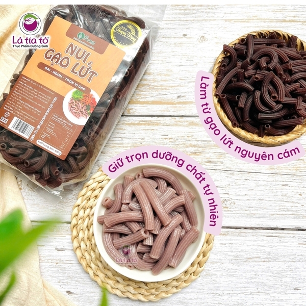 Nui gạo lứt ống dài 400gr