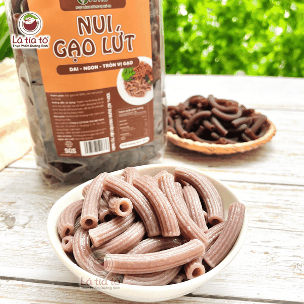 Nui gạo lứt ống dài 400gr
