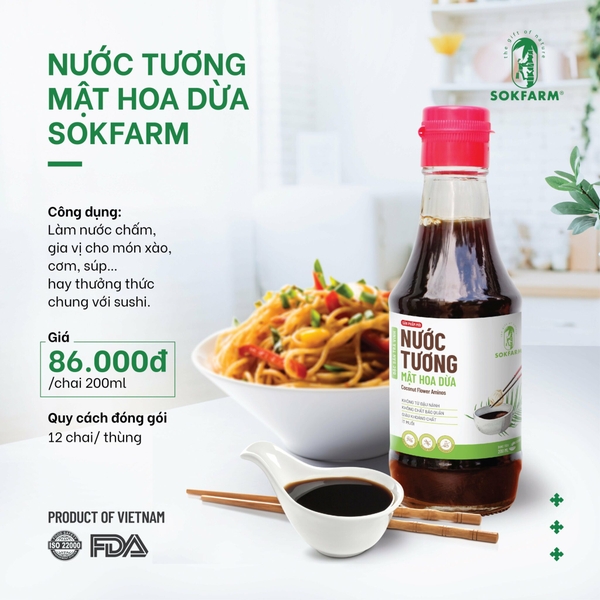 Nước tương mật hoa dừa organic