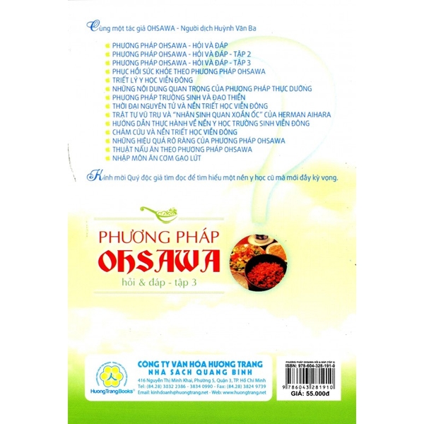 Phương Pháp Ohsawa Hỏi & Đáp T3