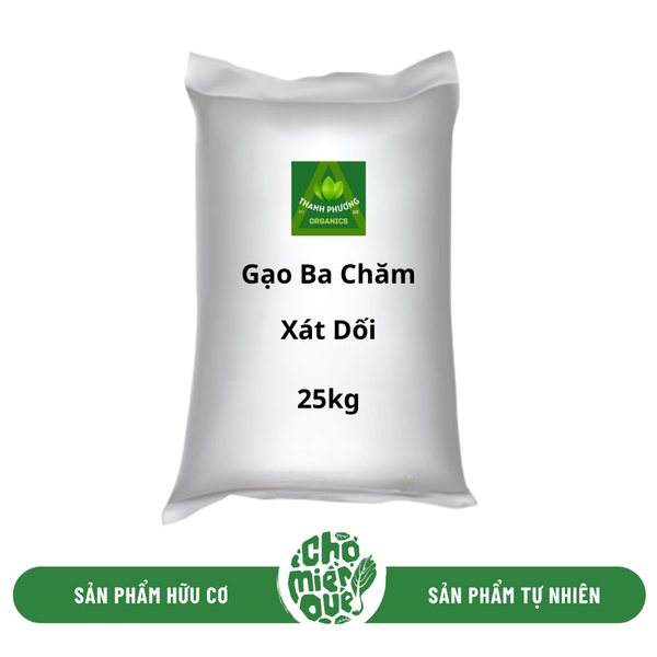 Gạo Ba Chăm xát dối - Bao 25Kg