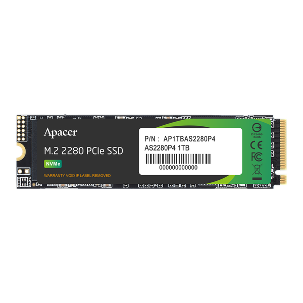 Ổ cứng SSD Apacer AS2280P4 256GB, 512GB, 1TB PCIe NVMe 3x4