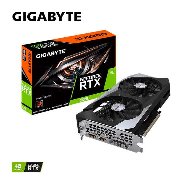 Card Đồ Họa VGA Gigabyte GeForce RTX 3050 WINDFORCE 8GB