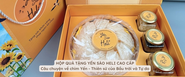 Hộp quà tặng yến sào Heli