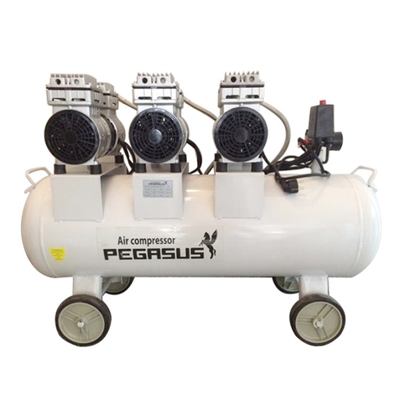 Máy Nén Khí Không Dầu Giảm Âm Pegasus 4.5HP 180L TM-OF1100x3-180L