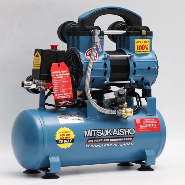 Máy Nén Khí Không Dầu Mitsukaisho 1.5HP MITSUKAISHO 12-1.5 12L