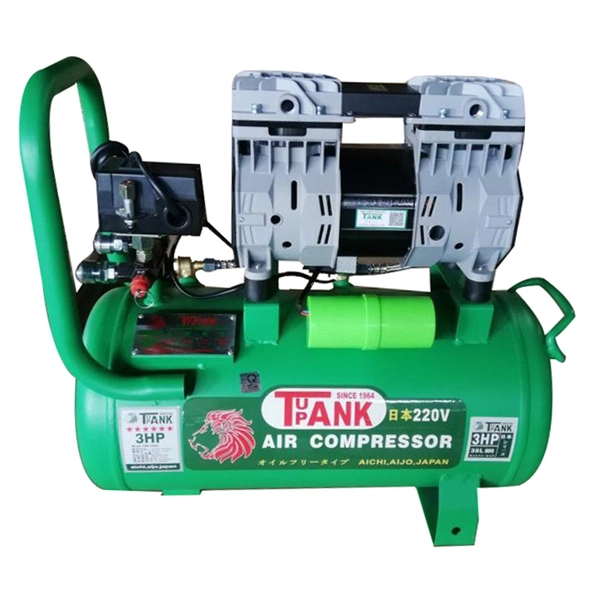 Máy Nén Khí Không Dầu Tupank 3.5HP 35L TAK-35P Lên Hơi Siêu Nhanh