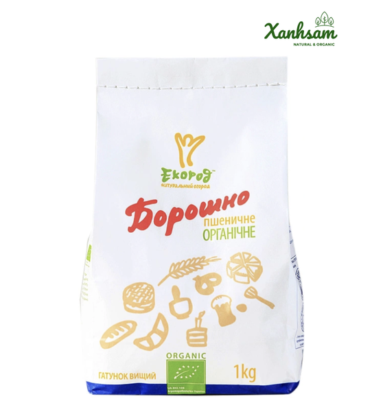 BỘT MÌ ĐA DỤNG HỮU CƠ - 1KG - EU Organic - Ecorod - Ukraine