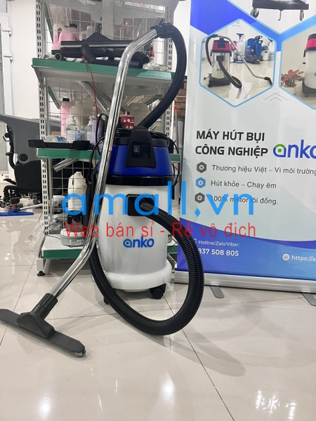 Máy hút bụi khô ướt 30L 1800w, thùng nhựa ANKO AS301 - Màu xanh