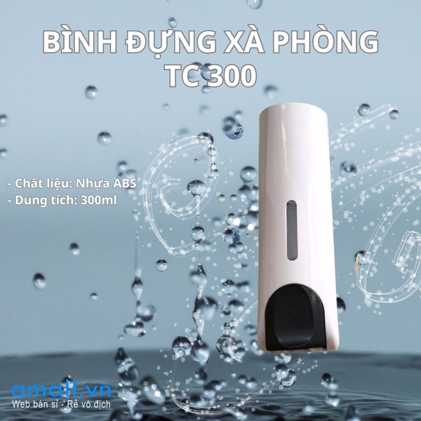 Bình đựng xà phòng nhấn tay 300ml TC 300