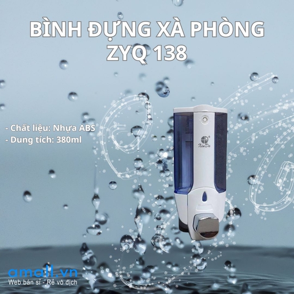 Bình đựng xà phòng đơn nhấn tay Model: ZYQ 138