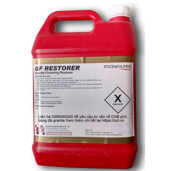 Hóa chất bảo dưỡng, duy trì độ bóng sàn đá Klenco GF Restorer