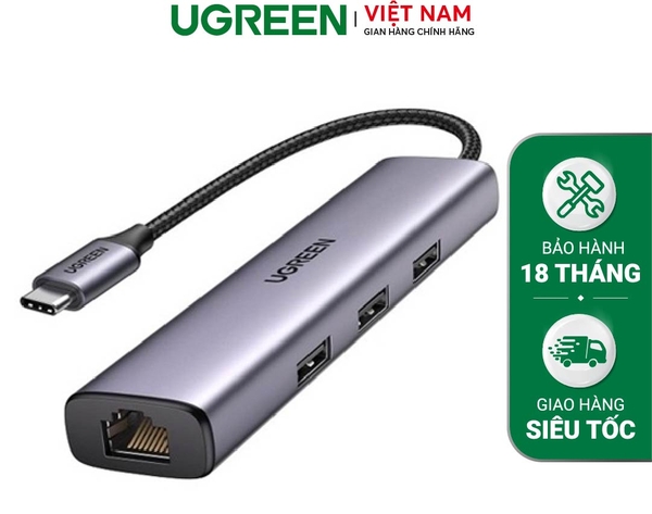 Hub chuyển đổi mở rộng Ugreen USB ra cổng mạng LAN/RJ45