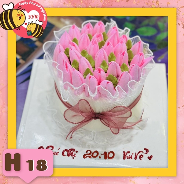 Bánh kem phụ nữ 20/10 H18