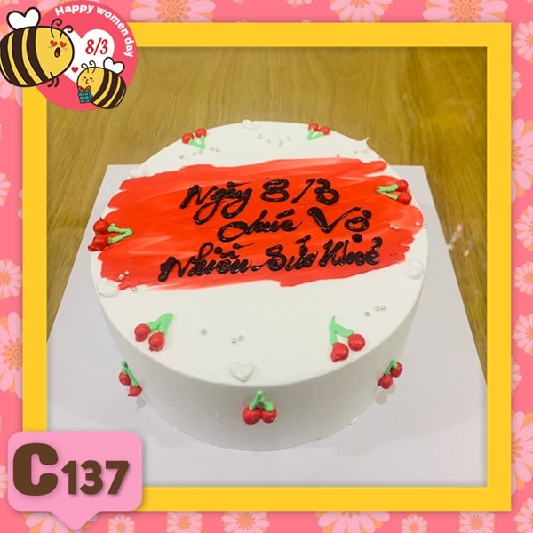 Bánh kem 8/3 quà tặng quốc tế phụ nữ C137