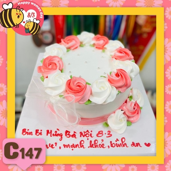 Bánh kem 8/3 quà tặng quốc tế phụ nữ C147