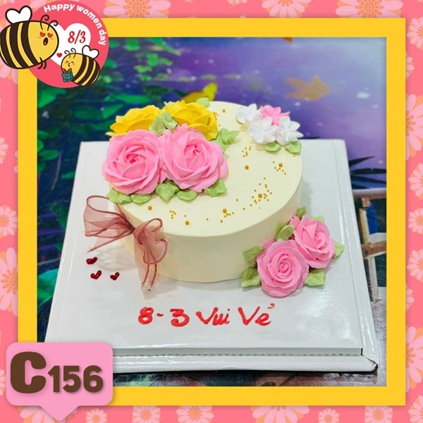 Bánh kem 8/3 quà tặng quốc tế phụ nữ C156