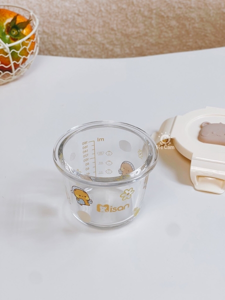 Hũ thuỷ tinh chia vạch Misan nắp lock