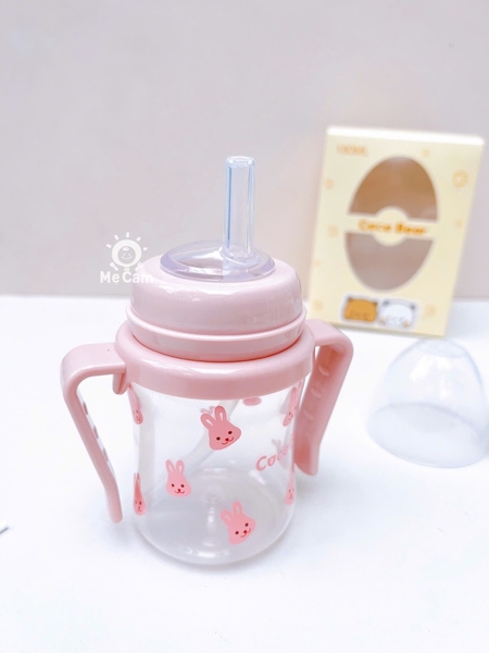 Bình tập hút uống nước, uống sữa Coco Bear 180ml cho bé