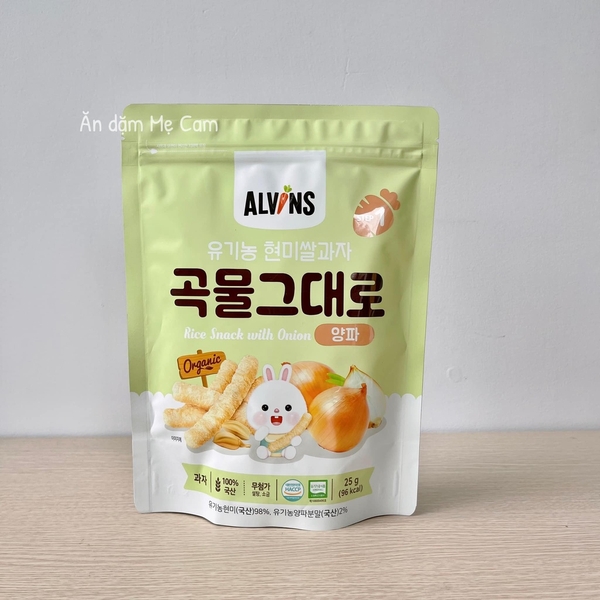 Bánh gạo que hữu cơ Alvins