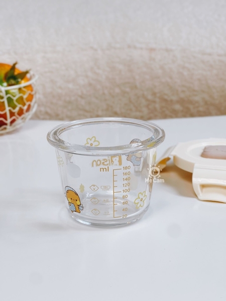 Hũ thuỷ tinh chia vạch Misan nắp lock