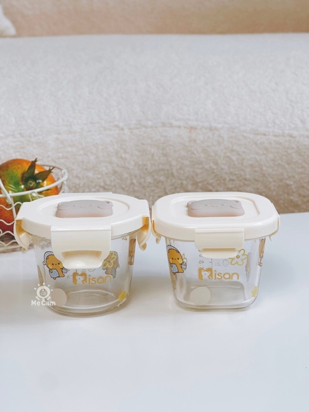 Hũ thuỷ tinh chia vạch Misan nắp lock