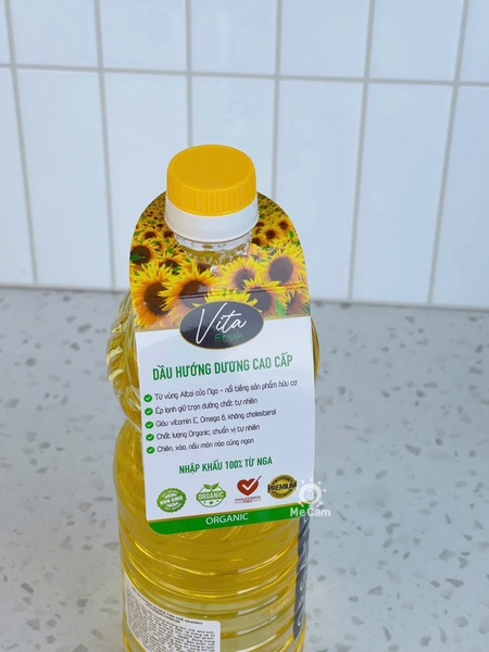 Dầu hướng dương hữu cơ cao cấp Vita Fresh Nga 1L