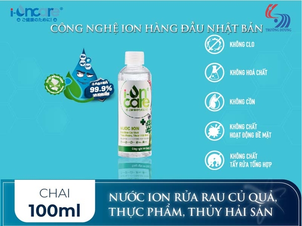 Nước ION Rửa rau củ quả, thực phẩm, thủy hải sản