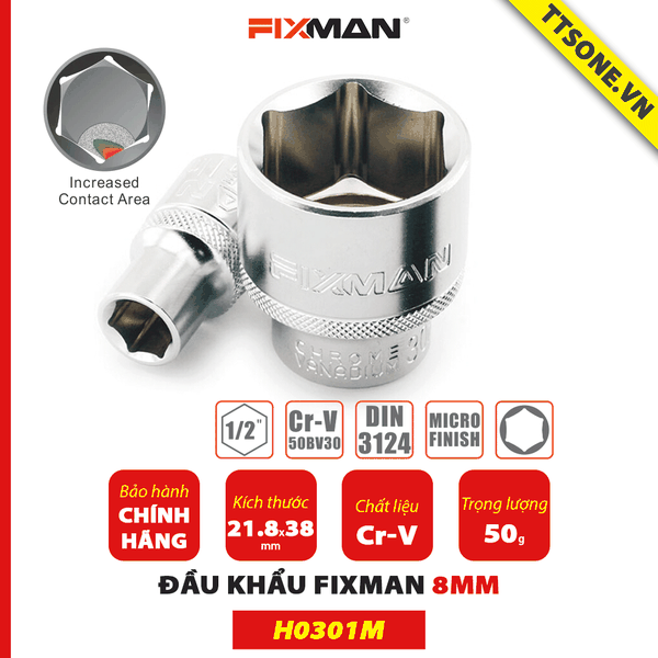 dau-khau-fixman-h0301m-8mm-chinh-hang