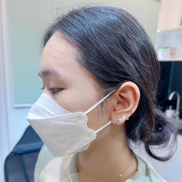 Xỏ khuyên tai Tragus / Anti tragus