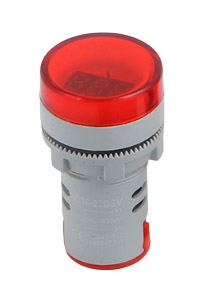 Đèn báo đo điện áp AD16-22DSV AC 24-500V phi 22mm màu đỏ