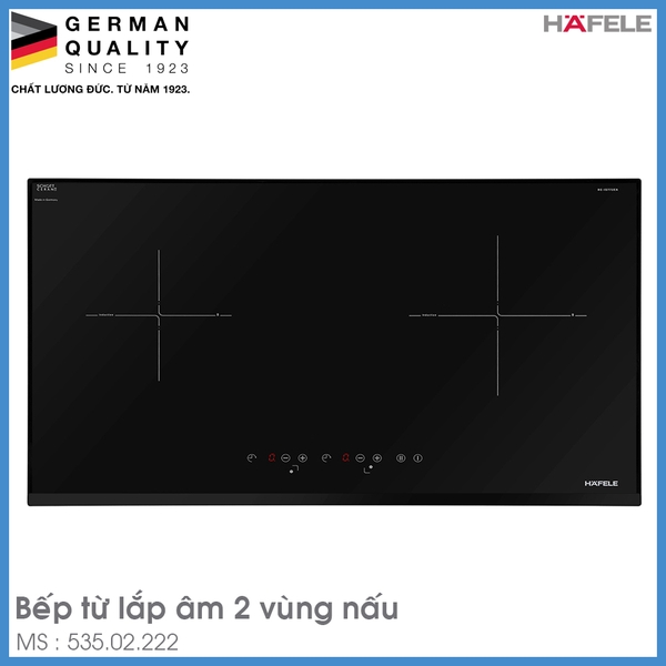 Bếp Từ Âm 2 Vùng Nấu HC-IS772EA Hafele 535.02.222