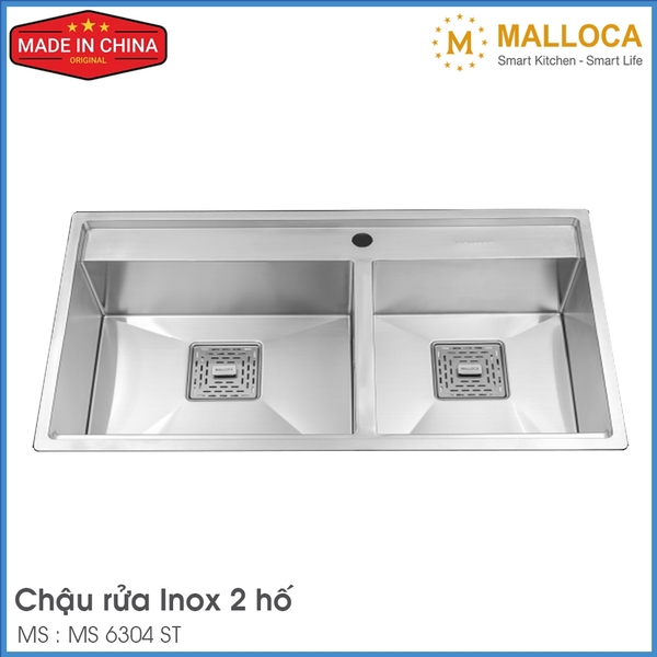 Chậu Rửa Chén Inox Malloca MS 6304 ST