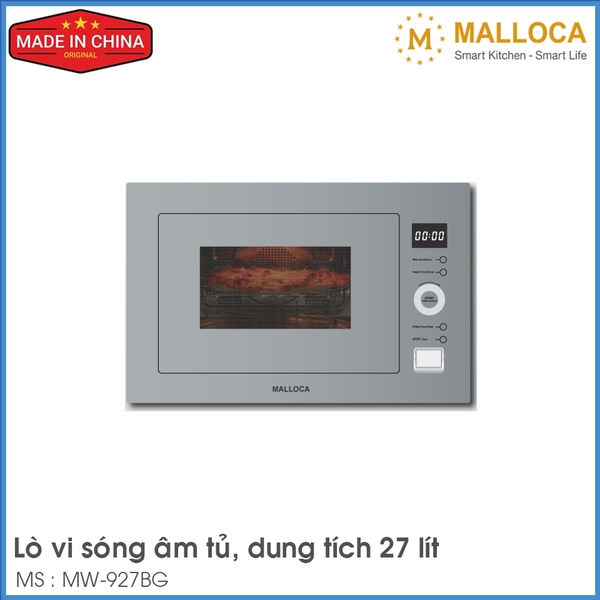 Lò Vi Sóng Âm Tủ Malloca MW-927BG