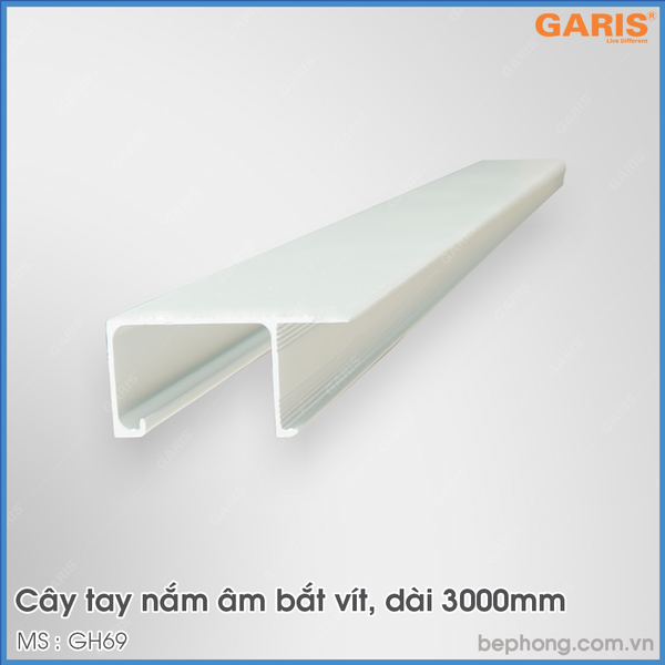 Tay Nắm Tủ Âm Bắt Vít 3000mm Garis GH69