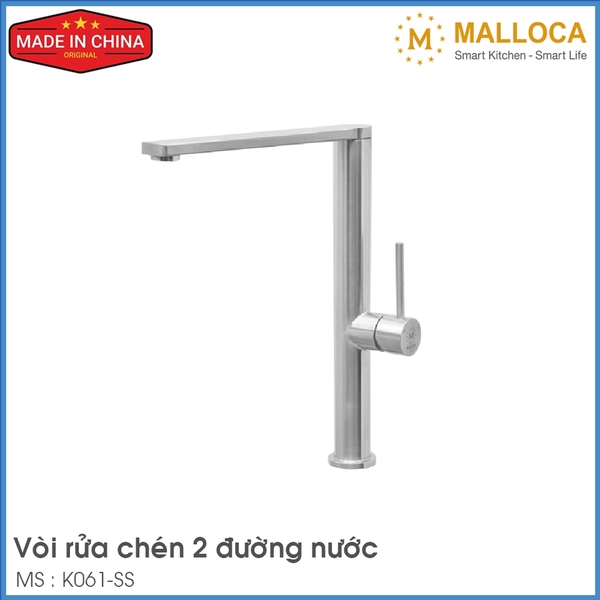 Vòi Chậu Rửa Chén Malloca K061-SS