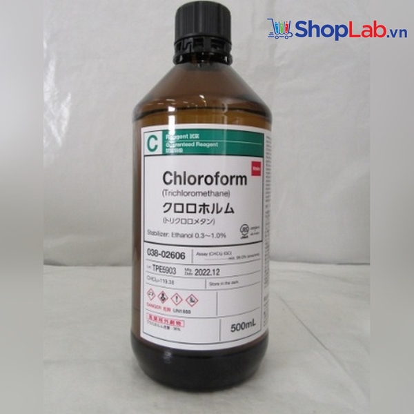 Chloroform, Chai 500ml, Wako-Nhật